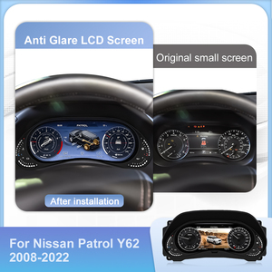 หน้าปัดดิจิตอล NaviHua ขนาด 12.3 นิ้ว จอ LCD แบบ Virtual Cockpit สำหรับ Nissan Patrol Y62 ชุดอัพเกรด - Product Image 3