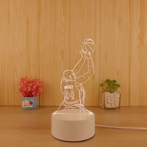 2025 nóng bán ấm áp ánh sáng phòng ngủ 3D ánh sáng ban đêm 3D phim hoạt hình trẻ em USB đèn cạnh giường ngủ đèn bàn đèn - Product Image 3