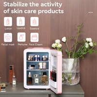 Mini réfrigérateur électrique 10L à double température, porte en verre, ABS, mousse PU, pour lait maternel, café, soins de la peau, cosmétiques, voiture, maison, hôtel, portable