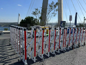 Modern <b>Retractable</b> Manual Road Barrier Expanding Aluminum Alloy Portable Barrier Courtyard Warehouse Hotel Industrial Hospital - Product Image 5