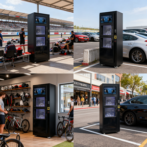 Machine de nettoyage et de désinfection à sec pour casques électriques, 2 compartiments, écran tactile, sécheuse pour moto haute efficacité, paiement par carte - Product Image 3