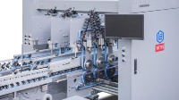 Machine à coller les boîtes en carton ondulé grand format à couture continue, adhésion électrique, haute efficacité, pour sacs et produits chimiques