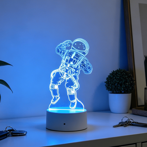 3D Illusion <b>Light</b> Touch <b>Sensor</b> Astronaut Nightlight USB-powered Bedroom Bedside Lamp Luces Decorate Holiday Gifts - Product Image 3