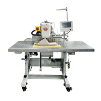 Nouvelle machine à coudre industrielle automatique HUAMEI, à aiguille simple, à plat, programmable, informatisée, à grande vitesse, avec coupe-fil
