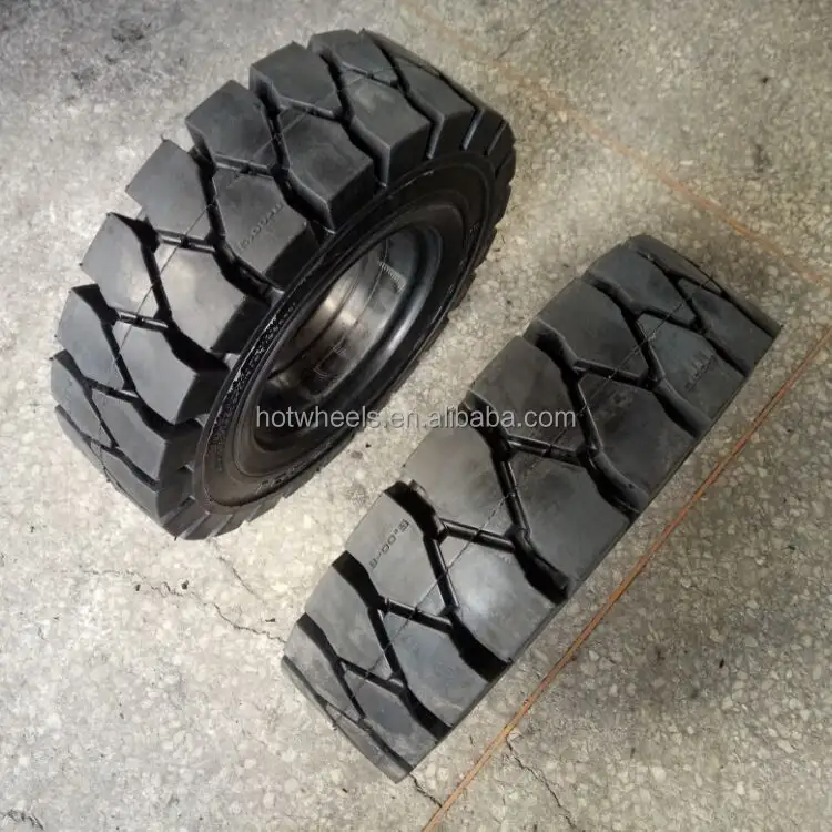 ANYGO marque 5.00-8 XZ01 motif Cliquez Sur pneu plein, pneu solide de Chariot Élévateur/pneu, pneu industriel solide