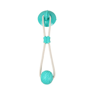 Jouet interactif pour animaux de compagnie en corde TPR avec ventouse, jouet à mâcher pour chien à forte résistance, distributeur de friandises pour l'auto-entretenue - Product Image 2