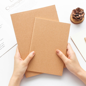 Kraft Travelers <strong>Notebooks</strong> Lined Black Grid Planner Journal Memo 60Pages Sketchbooks Writing <strong>Notepad</strong> for School Students Supplies - Product Image 2