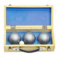 Ensemble de jeux de sports de plein air personnalisable conçu en usine 6pcs/8pcs Bocce Ball Boule De Pétanque Acier de haute qualité Bon pour la vente