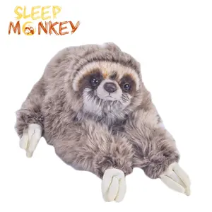 New Design Lifelike Stuffed Wild Animal Lazy Sloth Plush Toy For Kids Wholesale Cheap Custom Vivid Real Fur Soft Toy Plush Sloth