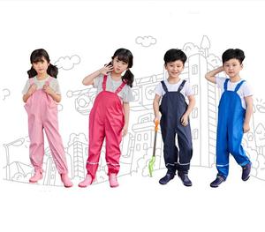 Pantaloni da <span class=keywords><strong>pioggia</strong></span> con bretelle impermeabili a prova di fango e sporco pantaloni da <span class=keywords><strong>pioggia</strong></span> per bambini pantaloni da <span class=keywords><strong>pioggia</strong></span> - Product Image 1