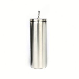 Gobelet isotherme portable personnel de 20 oz à double paroi avec paille droite - Product Image 3