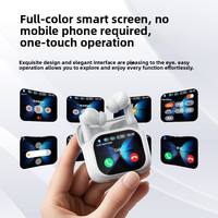 Vente en gros d'écouteurs Bluetooth de haute qualité, mini écouteurs sans fil ANC en plastique, écouteurs intra-auriculaires pour jeux avec écran tactile LCD