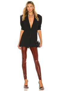 Nouveau décontracté bonne qualité personnaliser couleur taille haute Sexy mince brillant Faux <span class=keywords><strong>cuir</strong></span> <span class=keywords><strong>pantalon</strong></span> Leggings pour les femmes - Product Image 4