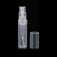 Pompa semprot isi ulang plastik, botol semprot kabut Atomizer Mini perjalanan 2ml 3ml 4ml 5ml