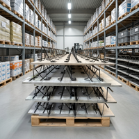 Plateau de plancher en treillis d'acier haute résistance à grande portée et forte capacité de charge pour structure en acier d'atelier industriel