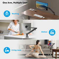 Support de tablette réglable en gros pour bureau, support double VESA pour moniteur portable de 18,5 pouces