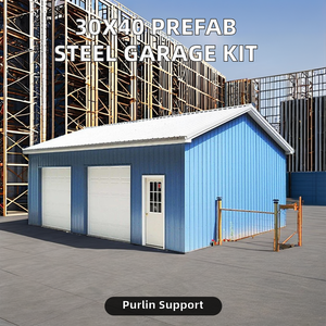 <span class=keywords><strong>Kit</strong></span> préfabriqué de structure métallique de la conception moderne 30x40 Q345 qualité légère 40x30 <span class=keywords><strong>garage</strong></span> de stationnement <span class=keywords><strong>en</strong></span> métal - Product Image 5