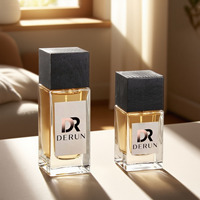 Flacons de parfum OEM, flacons de parfum vides, 30 ml, vente en gros, rectangulaires, 50 ml, anti-fuite, vintage, transparents, avec boîte