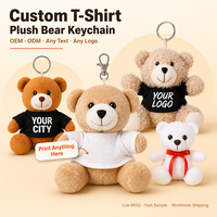 Porte-clés en peluche personnalisé DolphinShow avec chemise, impression de logo OEM, cadeau promotionnel, vente en gros, directement de l'usine