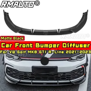 ชุดแต่งกันชนหน้าสีดำเงา สไตล์สปอร์ต สำหรับรถยนต์ VW Golf GTI R-Line ปี 2021-2023 อุปกรณ์ตกแต่งรถยนต์ - Product Image 2