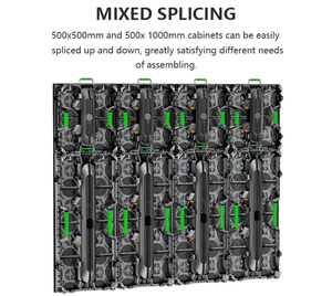 500x500mm Outdoor Giant Stage Hintergrund LED Videowand P2.6 P2.9 P3.91 P4.81 Nahtloses Spleißen Miet-LED-Anzeige bildschirm - Product Image 3