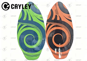 CAYLEY <span class=keywords><strong>Skimboard</strong></span> en <span class=keywords><strong>bois</strong></span>, planche graphique durable motif requin pour débutants en <span class=keywords><strong>skimboard</strong></span> de plage - Product Image 2