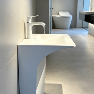 Lavabo sous-<span class=keywords><strong>meuble</strong></span> moderne de luxe pour salle de bain, design OEM, petit lavabo de designer, <span class=keywords><strong>meuble</strong></span> sous-évier moderne - Product Image 2