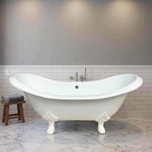 Freestanding Copper Claw Foot Bathtub Irregular Oval Metal <b>Bath</b> <b>Tub</b> <b>for</b> Home Villa Bathroom - Product Image 5