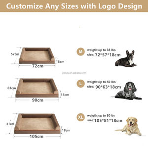 เตียงโซฟาสุนัขล้างทำความสะอาดได้สำหรับสุนัขที่นอนสุนัขขนาดใหญ่พร้อมเตียงโซฟาสำหรับสัตว์เลี้ยงที่ถอดออกได้ - Product Image 4