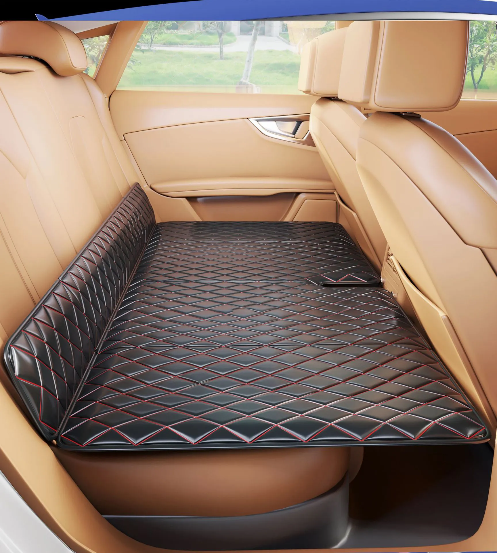 Materasso per auto Non gonfiabile all'ingrosso materasso per dormire posteriore SUV per auto con borsa portaoggetti materasso per dormire per auto da viaggio