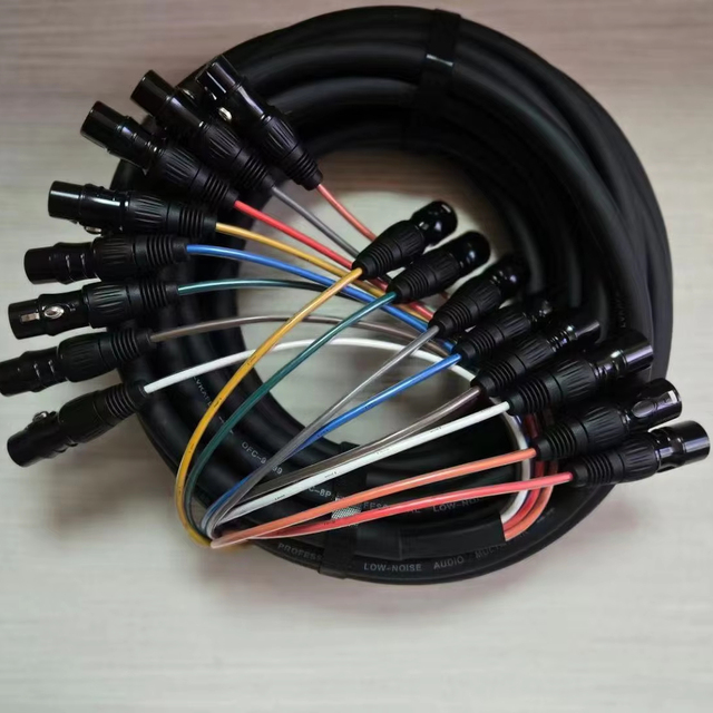 6 Channel XLR Snake Cable Professional Audio, OFC Core with Neutrik Style Connectors for Stage and Studio