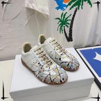 Chaussures de sport décontractées en cuir véritable à lacets, design tendance 2026, pour hommes et femmes, légères, pour la course et la marche
