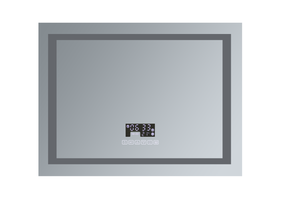 Miroir intelligent de salle de bains à Led, miroir éclairé avec lecteur de musique et horloge - Product Image 4