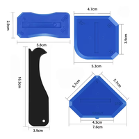 Kit de 4 grattoirs multifonctionnels DIY pour l'élimination du silicone et du métal
