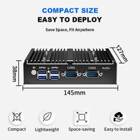 Computadora Industrial Integrada de Cuatro Núcleos, Compatible con DDR4, Personalización Completa con VGA HDMI, Mini PC N100, Windows 10/Linux