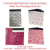 Sacs d'expédition en polyéthylène sur mesure, impression personnalisée, imperméables, auto-adhésifs, pour boutiques et petites entreprises