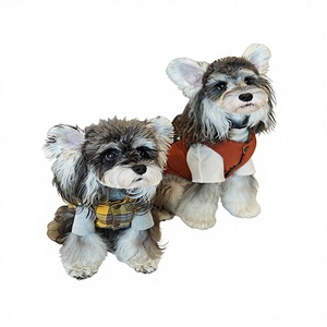 Gilet di Lusso a Quadri per Cani, Ispirato ai Designer, Caldo Abbigliamento Invernale in Cotone per Cani e Gatti di Piccola Taglia, Abbigliamento per Animali Domestici all'Ingrosso con Tasca - Product Image 1