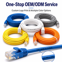 Kabel LAN Cat6 UTP Tembaga Berlapis Aluminium/Tembaga Telanjang 305M 4 Pasang 6.0mm Jaket PVC PE dengan Warna Kustom