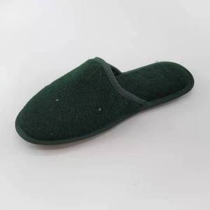 Bathroom Fluffy Felt Slippers for Women Customizable Green Cotton Indoor Winter Products - Product Image 6