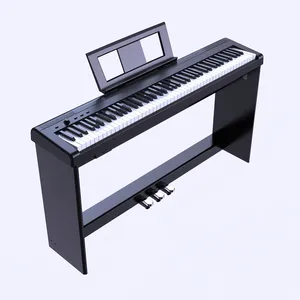 ホットセールデジタルミニピアノ21088加重キーキーボードスタイリッシュなブラックミュージックプラスチックシェルスタイル電子楽器