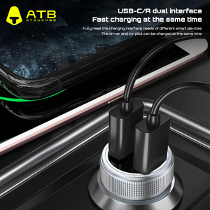 Phổ Hợp kim nhôm 36W giá cả cạnh tranh điện thoại <span class=keywords><strong>USB</strong></span> Loại C nhẹ hơn <span class=keywords><strong>USB</strong></span> ổ cắm nhanh chóng sạc xe cup núi sạc - Product Image 4