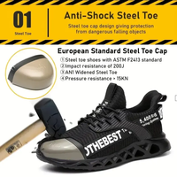Dinggu respirant Offre Spéciale hommes travail respirant chaussures de sécurité anti-crevaison anti-dérapant acier orteil chaussures de travail en plein air