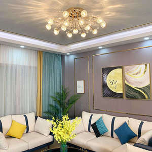 Iluminación de celo en forma de flor, bola de cristal, luz led de techo con control remoto para dormitorio - Product Image 3