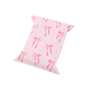 Sac d'expédition rose papillon en stock usine 10x13 pouces avec logo personnalisé et fermeture auto-adhésive robuste - Product Image 6