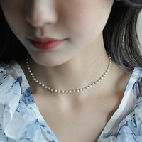 Collier à chaîne de perles Ywxs, mode féminine, luxe léger, design de niche, chaîne de clavicule, pendentif à perles, vente en gros pour femmes