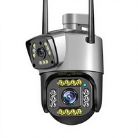 Caméra binoculaire V380 Pro à double objectif, moniteur sans fil à 360 degrés, HD 4 mégapixels