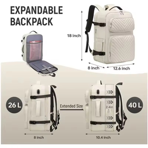 Factory Custom Outdoor Luggage High Quality Travel Business Panelled Waterproof Extendable Laptop <b>Backpack</b> Unisex External Frame - Product Image 2