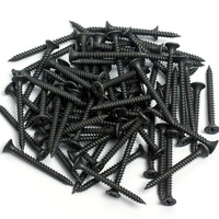 Vis à cloison sèche noires phosphatées 3,5x25mm, vis pour plaques de plâtre 25mm 35mm