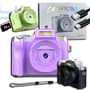 Yuniq Beauty Filter Mini 1.54 Inch 400Mah 1080P HD Video Recorder Kids' <b>Flash</b> Lamp Sensor Toy M-SD Media LK-011 Mini Digi Cam Mi - Product Image 1