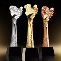 Trophée sur mesure 123e prix haut de gamme entreprise entreprise compétition Souvenirs créatif or argent cuivre Plaques